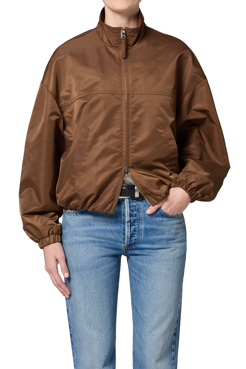 Citizens of Humanity Barracuta Bubble Jacket in Toffee