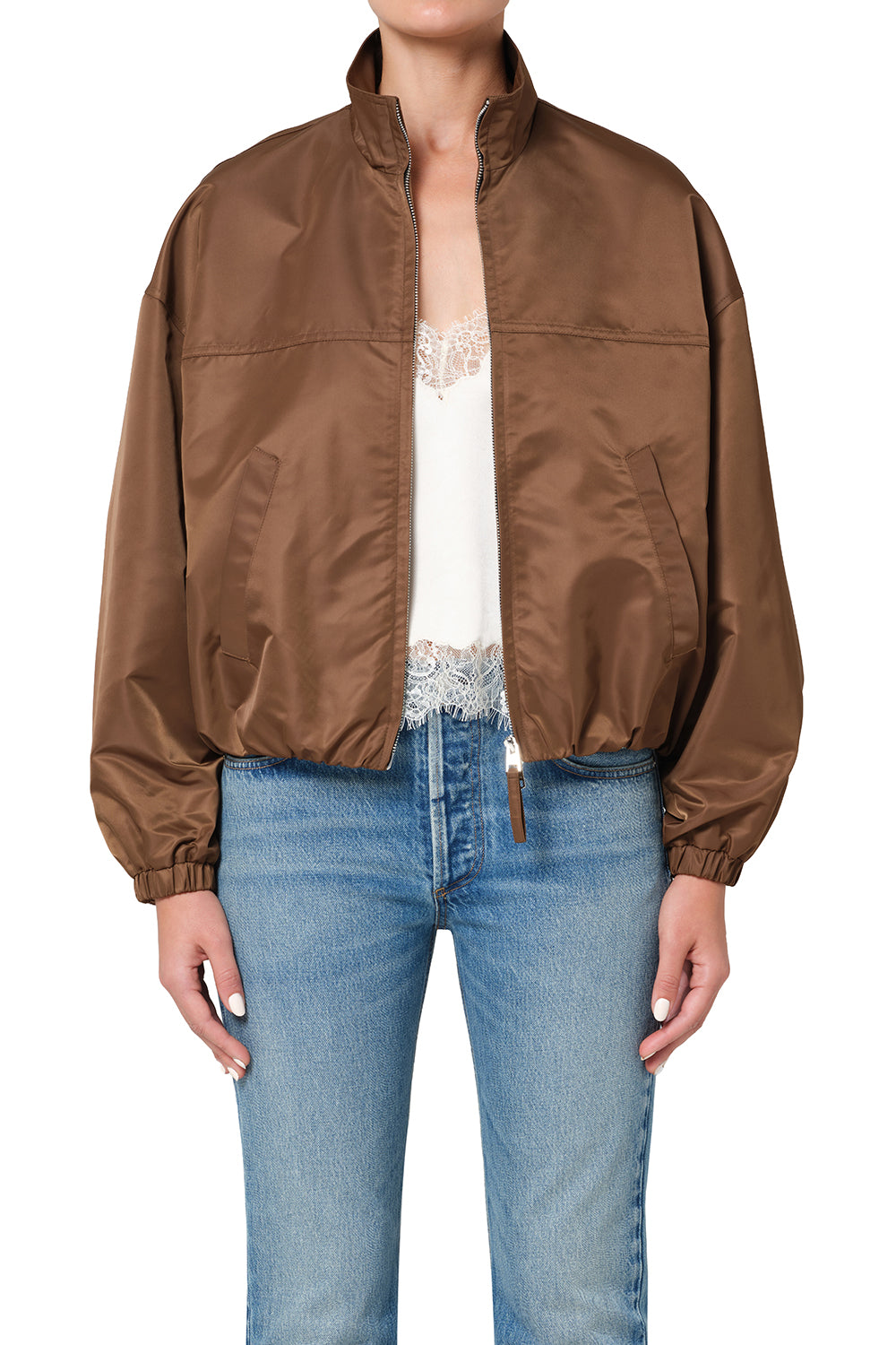 Citizens of Humanity Barracuta Bubble Jacket in Toffee - outfit inspiration