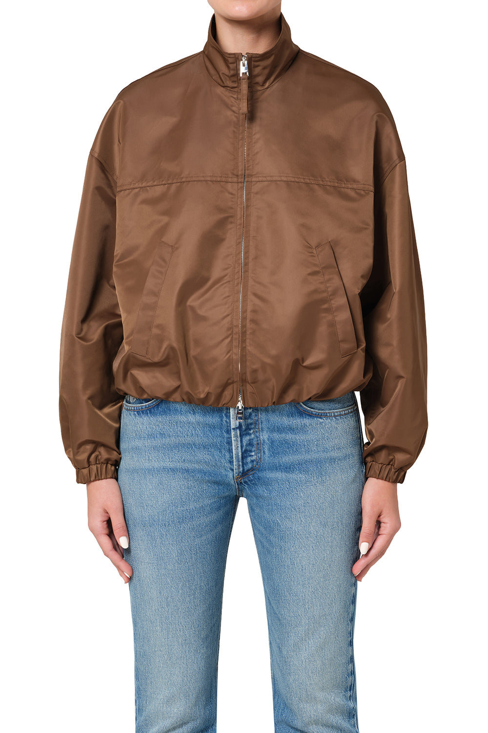 Citizens of Humanity Barracuta Bubble Jacket in Toffee - detail view