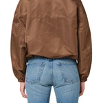 Citizens of Humanity Barracuta Bubble Jacket in Toffee - close up