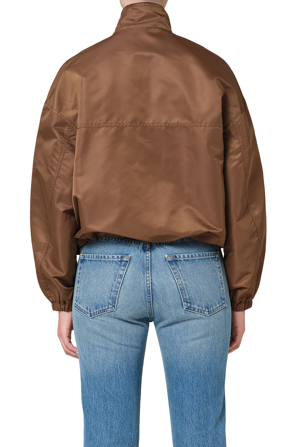 Citizens of Humanity Barracuta Bubble Jacket in Toffee - close up