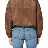 Citizens of Humanity Barracuta Bubble Jacket in Toffee - close up