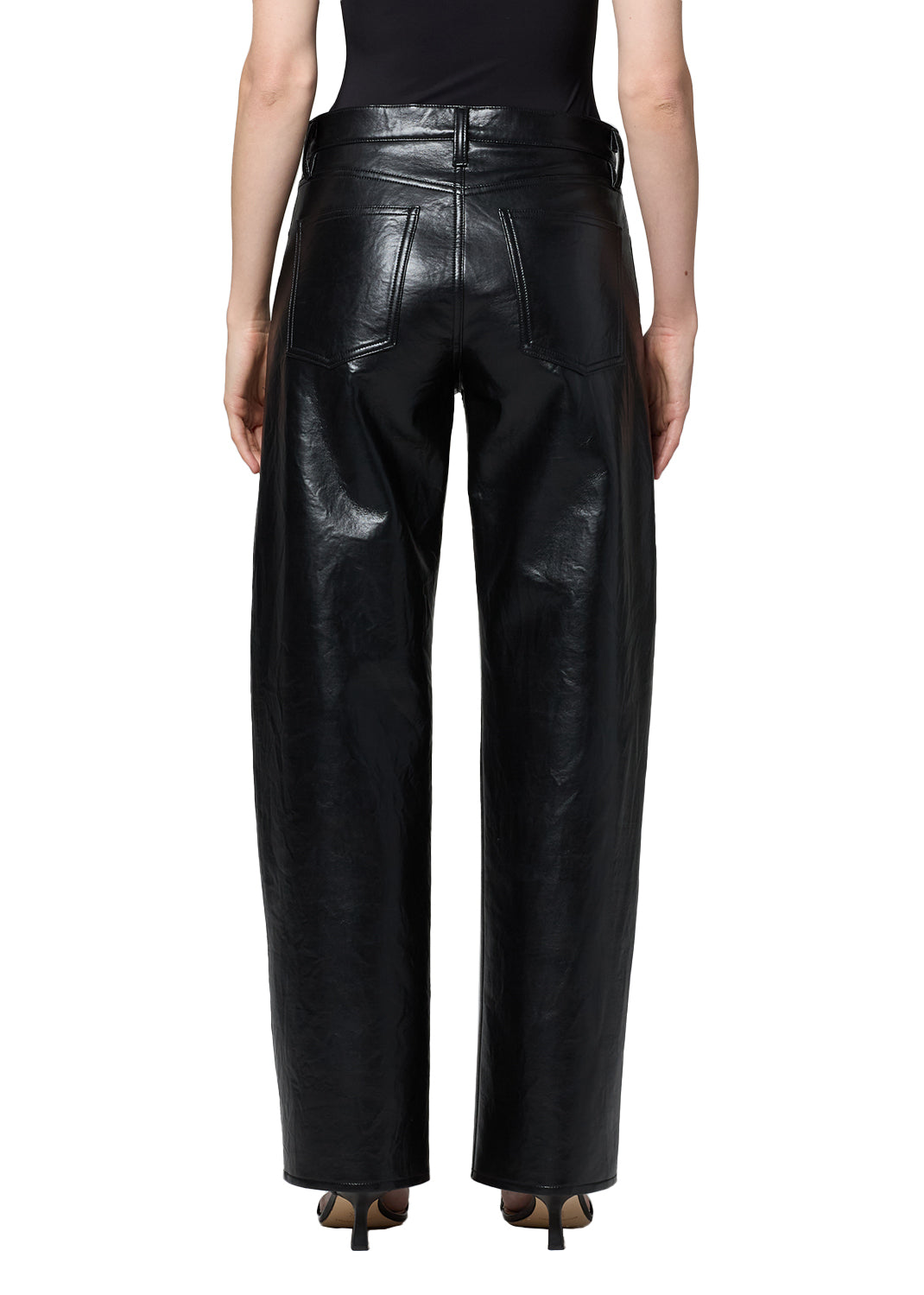 Agolde Arc Jean 32 Recycled Leather in Detox