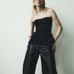 Agolde Arc Jean 32 Recycled Leather in Detox