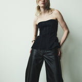 Agolde Arc Jean 32 Recycled Leather in Detox