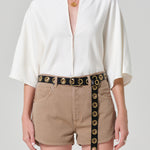Citizens Of Humanity Franca Shirt in Moonlight - close up