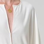 Citizens Of Humanity Franca Shirt in Moonlight - close up
