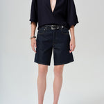 Citizens Of Humanity Franca Shirt In Portofino Twill in Navy