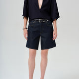 Citizens Of Humanity Franca Shirt In Portofino Twill in Navy