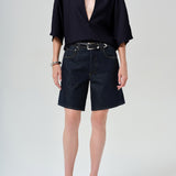 Citizens Of Humanity Franca Shirt In Portofino Twill in Navy