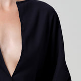 Citizens Of Humanity Franca Shirt In Portofino Twill in Navy