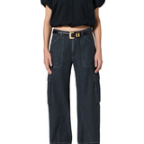 Citizens Of Humanity Thassos Twisted Seam Utility Pant in Washed Black