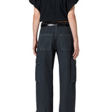 Citizens Of Humanity Thassos Twisted Seam Utility Pant in Washed Black
