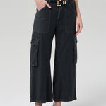 Citizens Of Humanity Thassos Twisted Seam Utility Pant in Washed Black