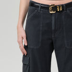 Citizens Of Humanity Thassos Twisted Seam Utility Pant in Washed Black