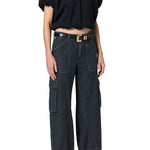 Citizens Of Humanity Thassos Twisted Seam Utility Pant in Washed Black