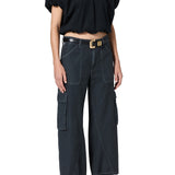 Citizens Of Humanity Thassos Twisted Seam Utility Pant in Washed Black