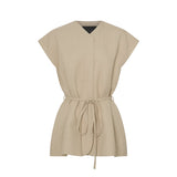 Camilla and Marc Noguchi Vest in Wheat