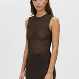 Camilla and Marc Carey Knit Bodysuit in Espresso