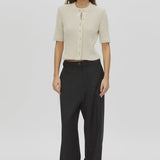 Camilla and Marc Vega Knit Top in Stone