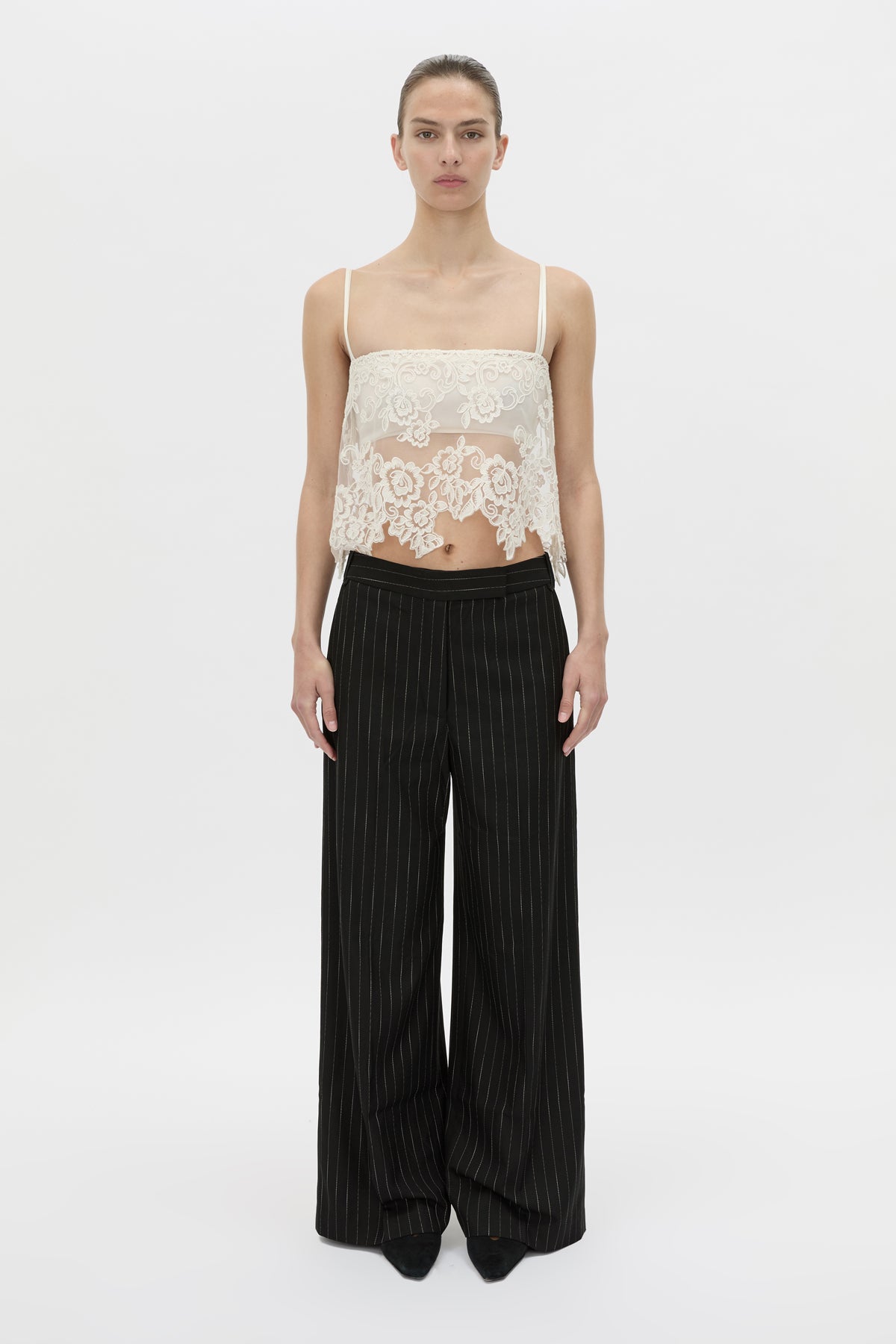 Camilla And Marc Alvar Lace Cami in Cream - outfit inspiration
