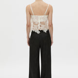 Camilla And Marc Alvar Lace Cami in Cream - close up