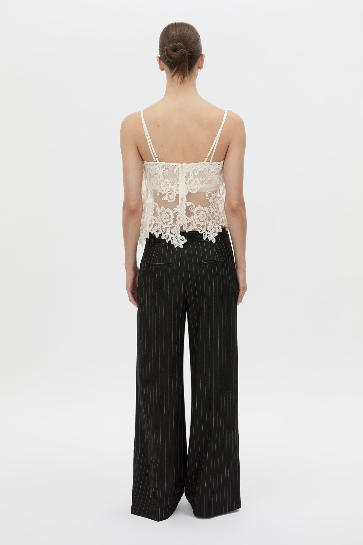 Camilla And Marc Alvar Lace Cami in Cream - close up