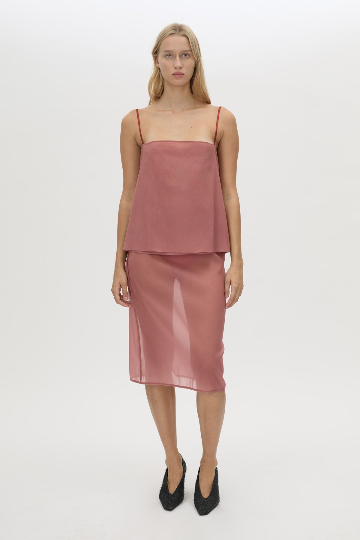 Camilla And Marc Arabella Cami in Dusty Rose - side view