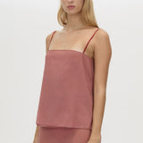 Camilla And Marc Arabella Cami in Dusty Rose - detail view