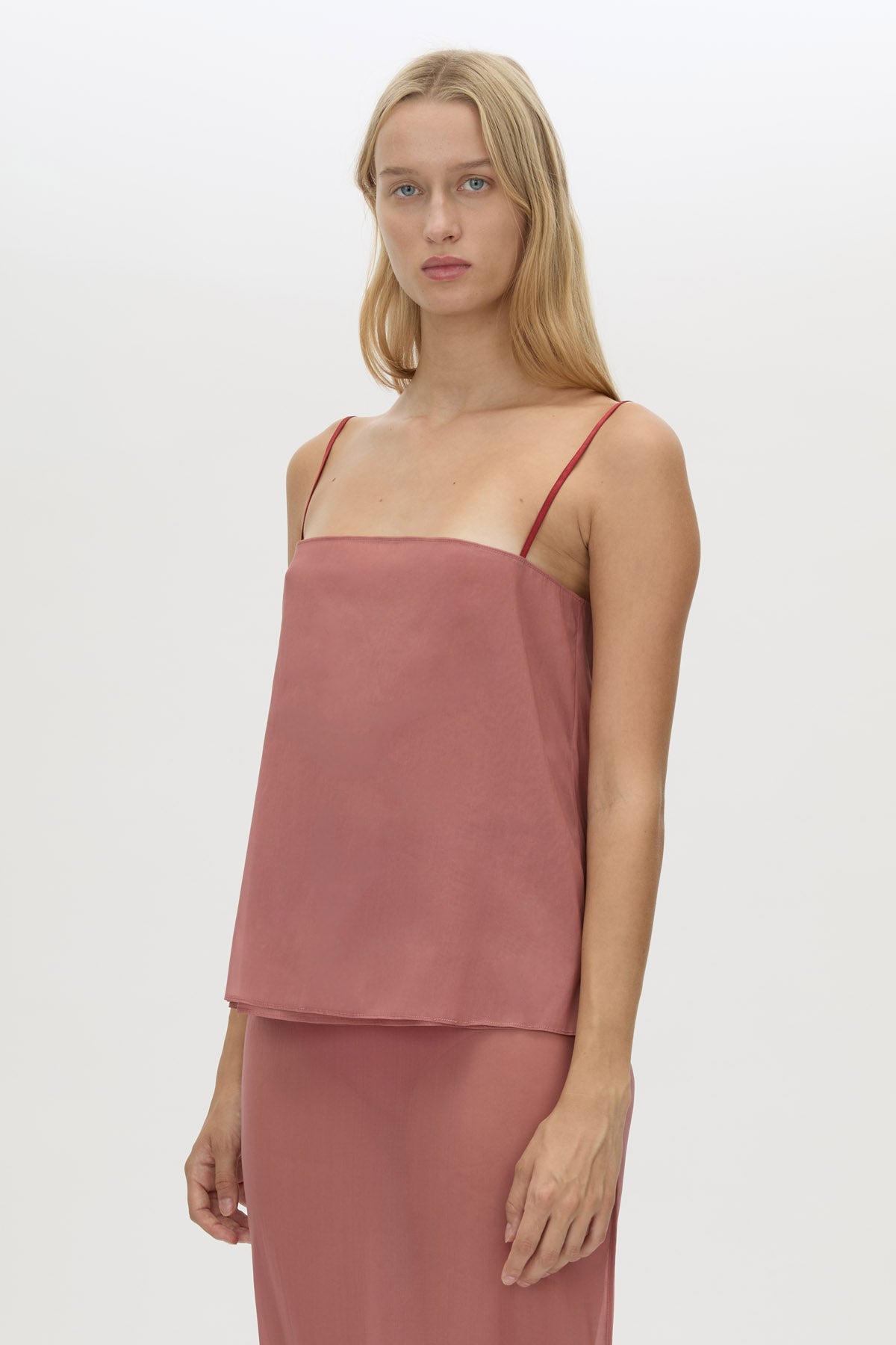 Camilla And Marc Arabella Cami in Dusty Rose - detail view