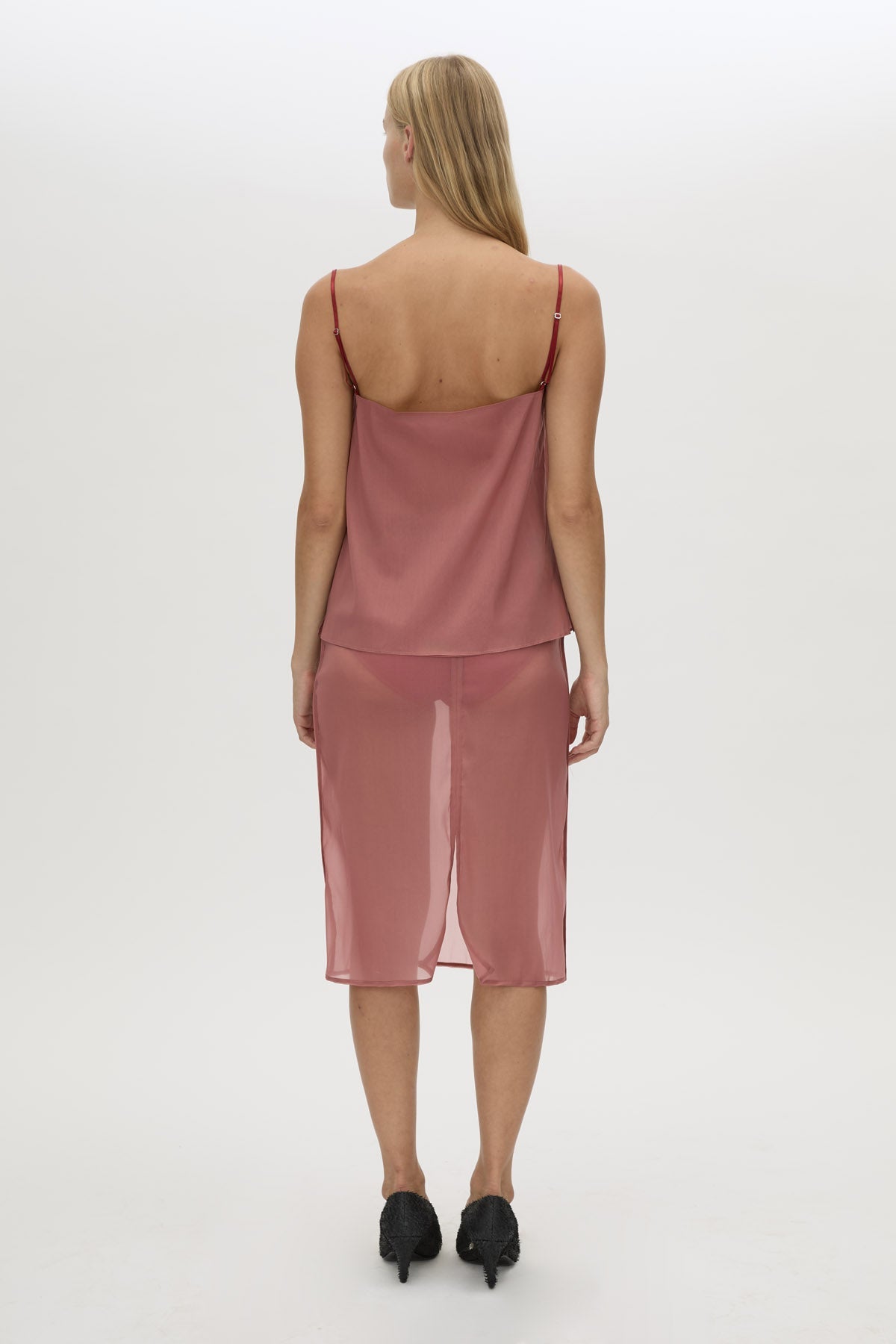 Camilla And Marc Arabella Cami in Dusty Rose - close up