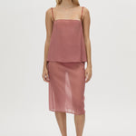 Camilla And Marc Arabella Skirt in Dusty Rose - side view