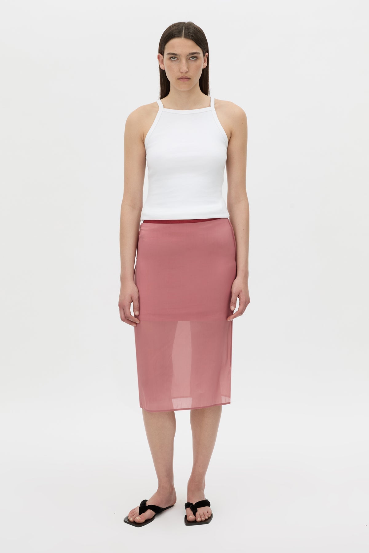 Camilla And Marc Arabella Skirt in Dusty Rose - styled look