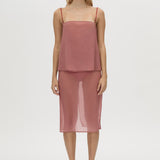 Camilla And Marc Arabella Skirt in Dusty Rose - close up