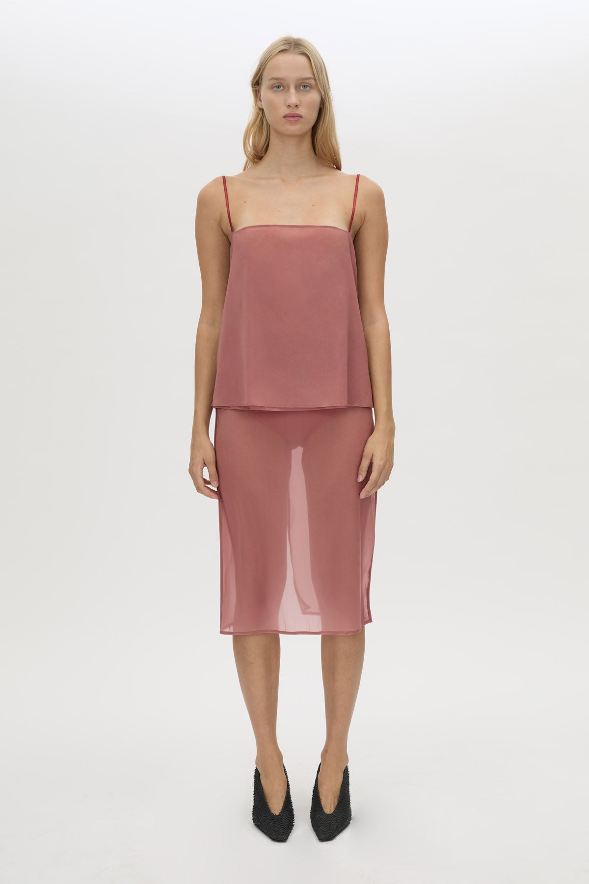 Camilla And Marc Arabella Skirt in Dusty Rose - close up