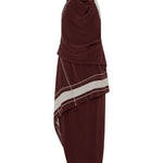 Camilla And Marc Barolo Dress in Plum and Cream