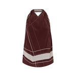 Camilla And Marc Barolo Top in Plum and Cream