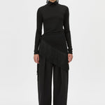 Camilla and Marc Dune Scarf Top in Black - side view