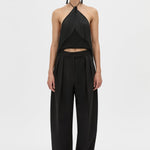Camilla and Marc Dune Scarf Top in Black - styled look