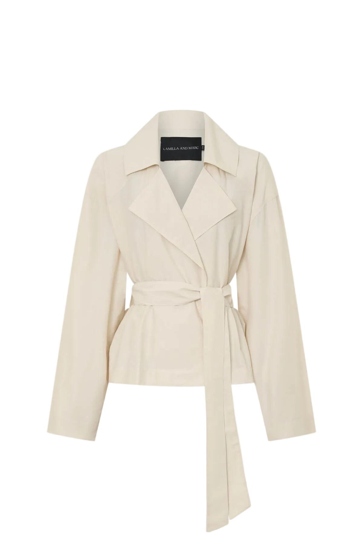 Camilla And Marc Inca Belted Wrap Jacket in Ivory