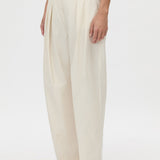 Camilla And Marc Inca Wide Leg Tailored Pant in Ivory - detail view