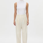 Camilla And Marc Inca Wide Leg Tailored Pant in Ivory - outfit inspiration