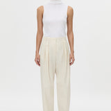 Camilla And Marc Inca Wide Leg Tailored Pant in Ivory - outfit inspiration