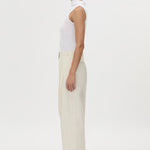 Camilla And Marc Inca Wide Leg Tailored Pant in Ivory - close up