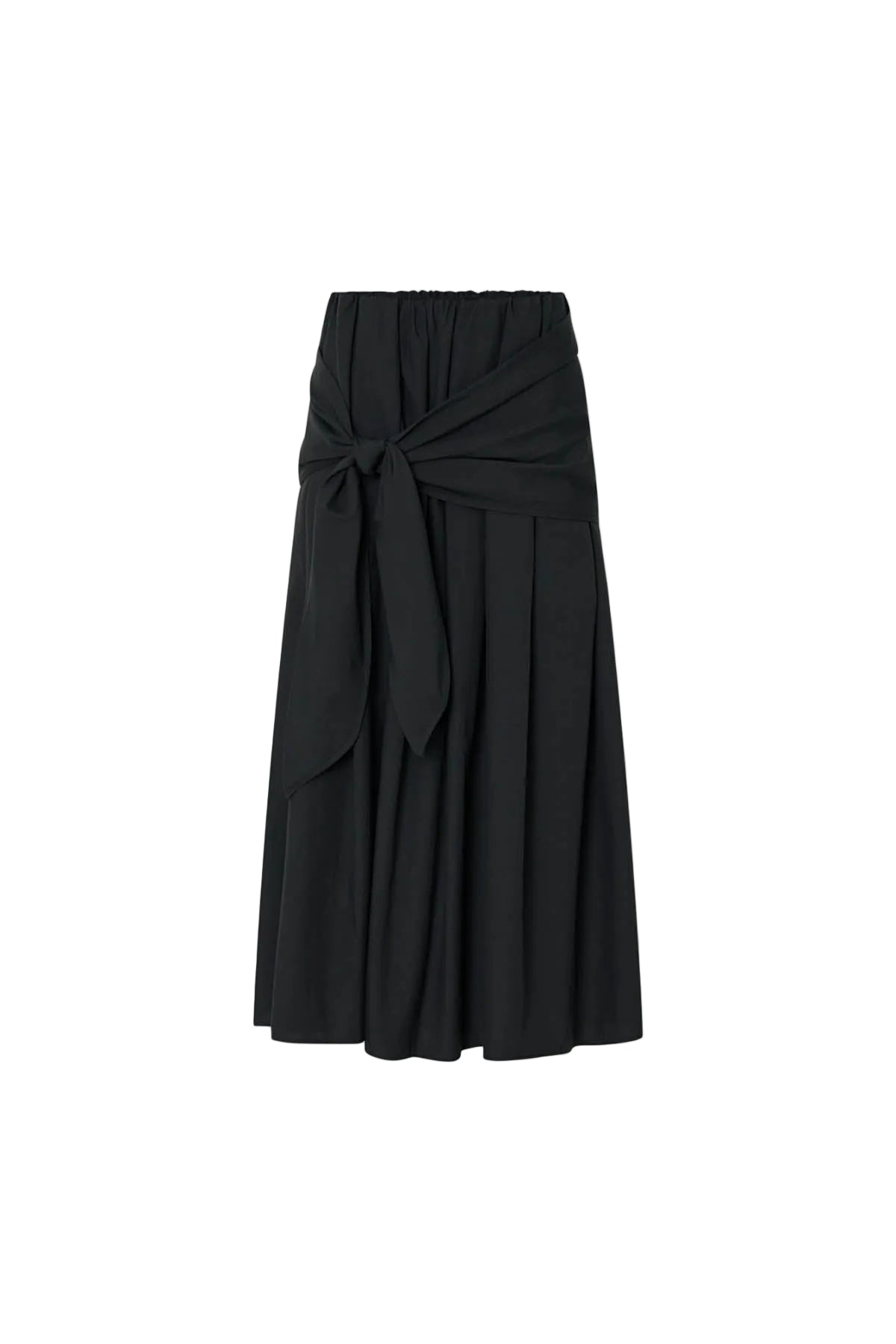Camilla And Marc Milo Gathered Skirt with Belt in Black