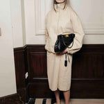 Camilla And Marc Oren Funnel Neck Jacket in Ochre Stripe - styled look