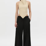 Camilla And Marc Oren Stripe Crop Top in Ochre Stripe - side view