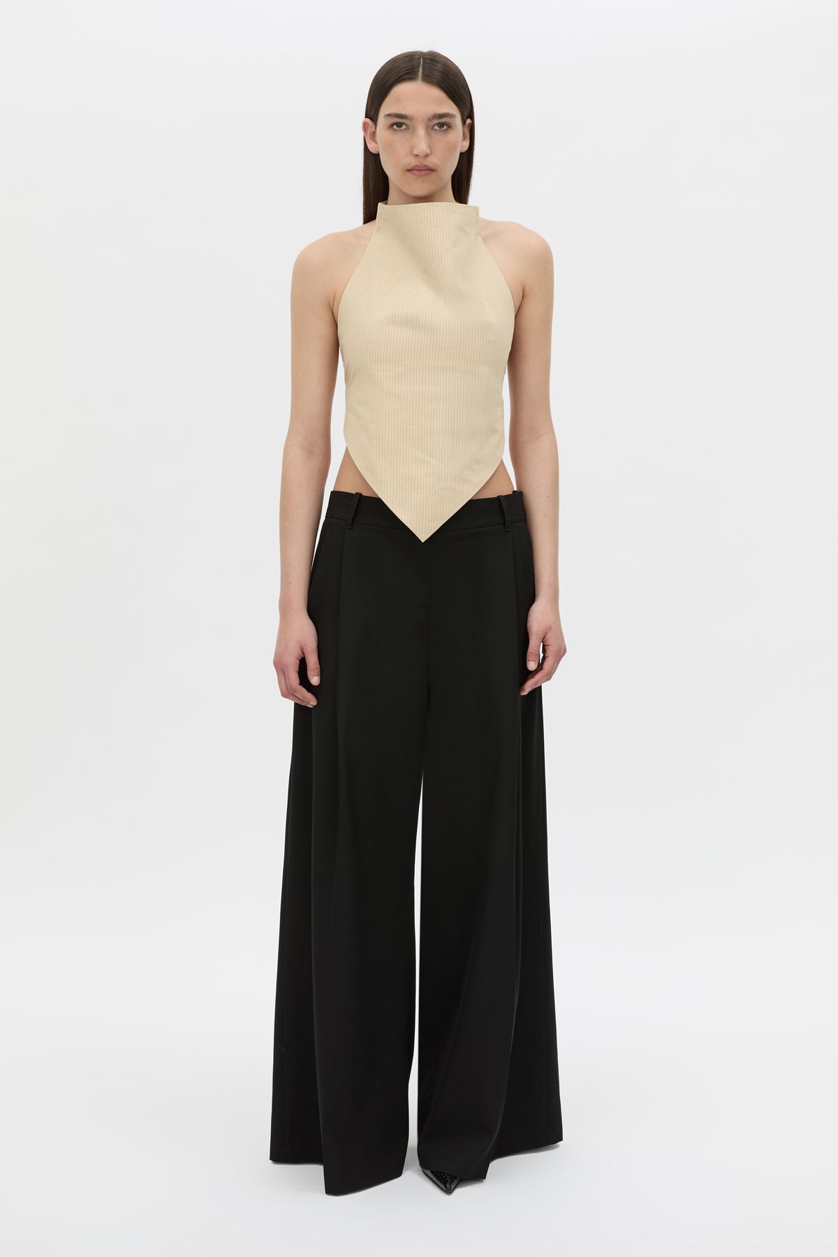 Camilla And Marc Oren Stripe Crop Top in Ochre Stripe - outfit inspiration