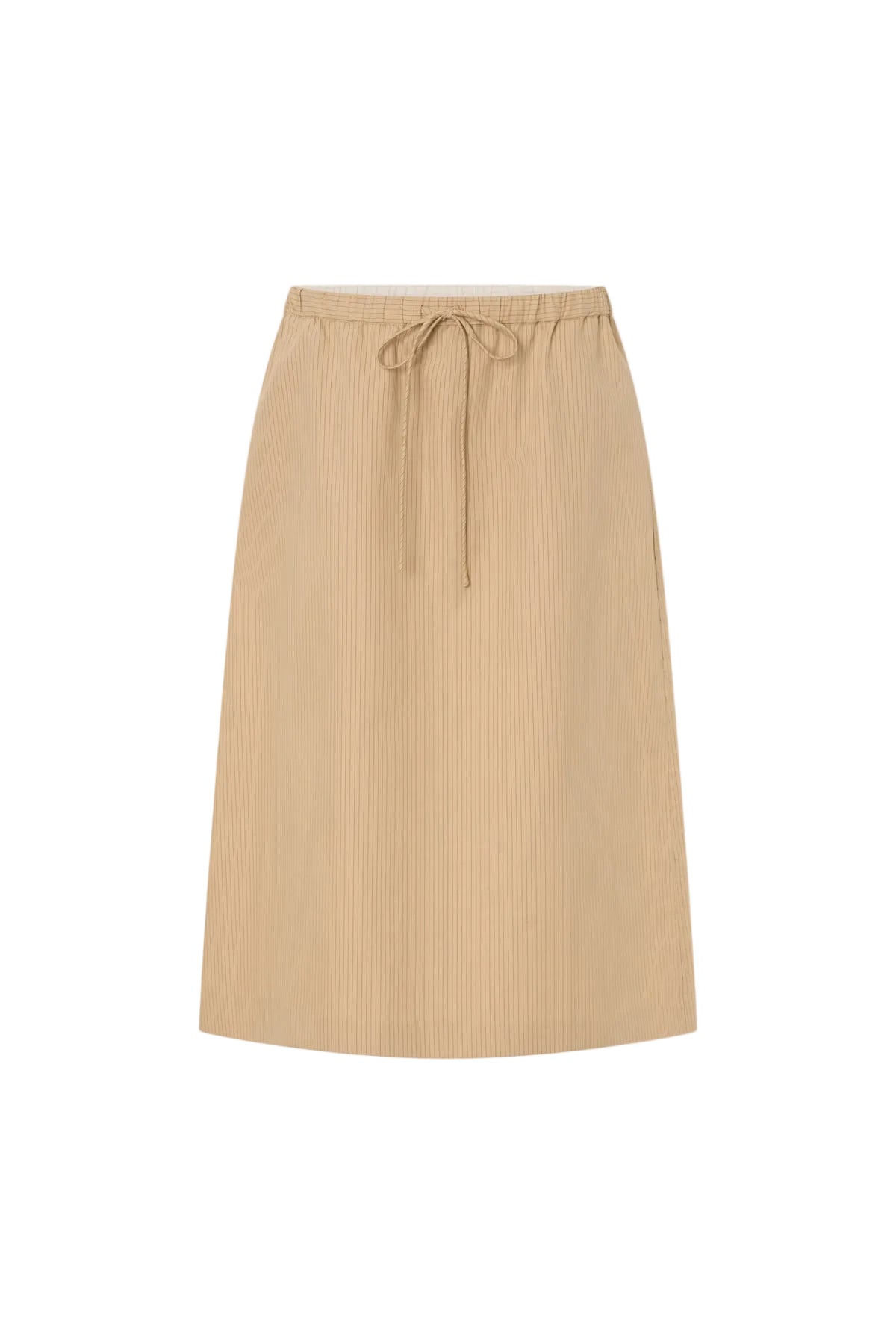 Camilla And Marc Oren Stripe Midi Skirt in Ochre Stripe