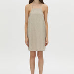 Camilla And Marc Phostre Halter Mini Dress in Sand - styled look
